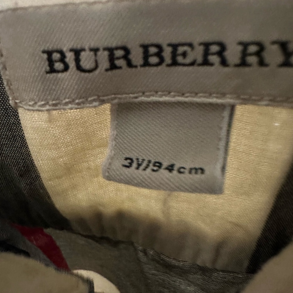 Burberry Beige and Black Plaid Button Down Shirt - Picture 3 of 4